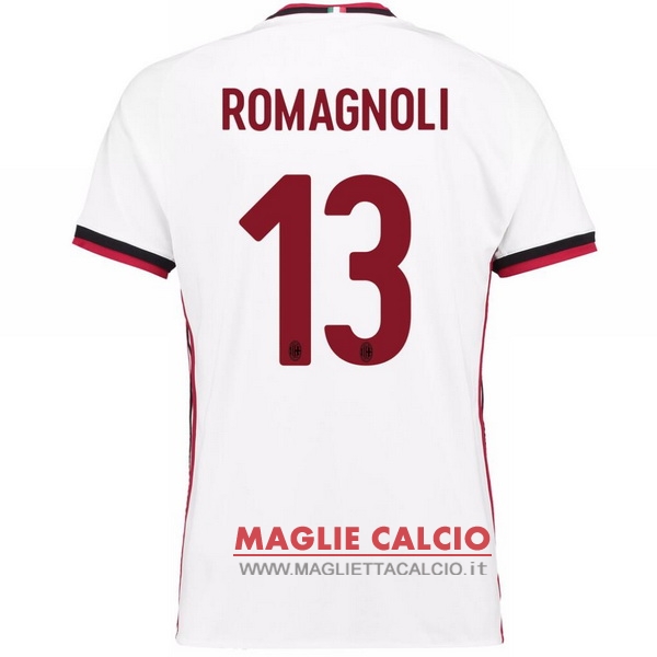 nuova maglietta ac milan 2017-2018 romagnoli 13 seconda